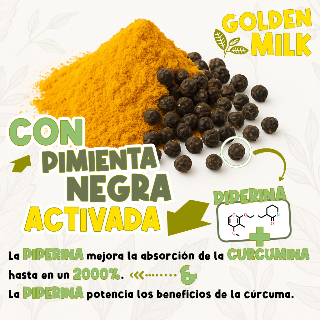 GOLDEN MILK - LECHE DORADA "RASAYANA" | Infusión funcional 100% especias naturales