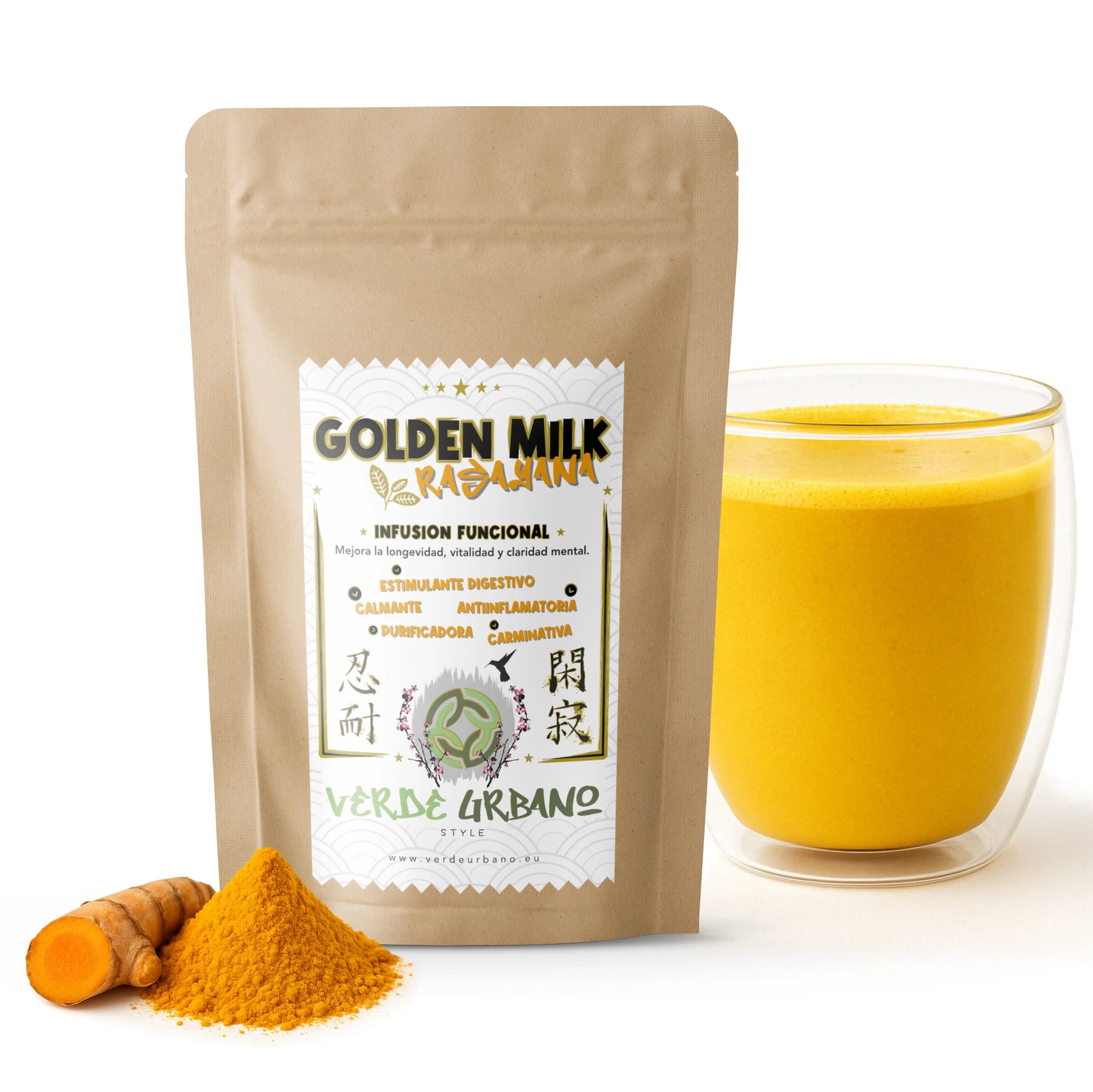 GOLDEN MILK - LECHE DORADA "RASAYANA" | Infusión funcional 100% especias naturales.