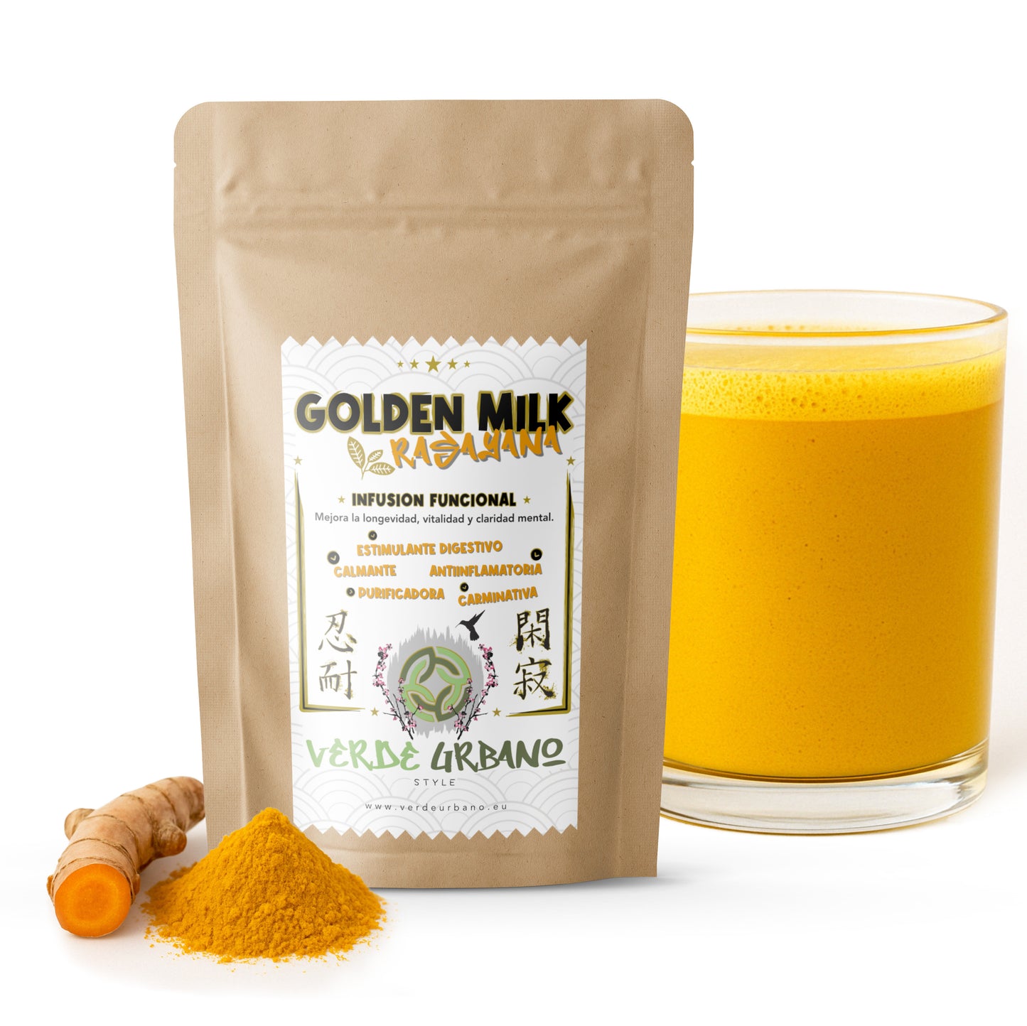 GOLDEN MILK - LECHE DORADA "RASAYANA" | Infusión funcional 100% especias naturales