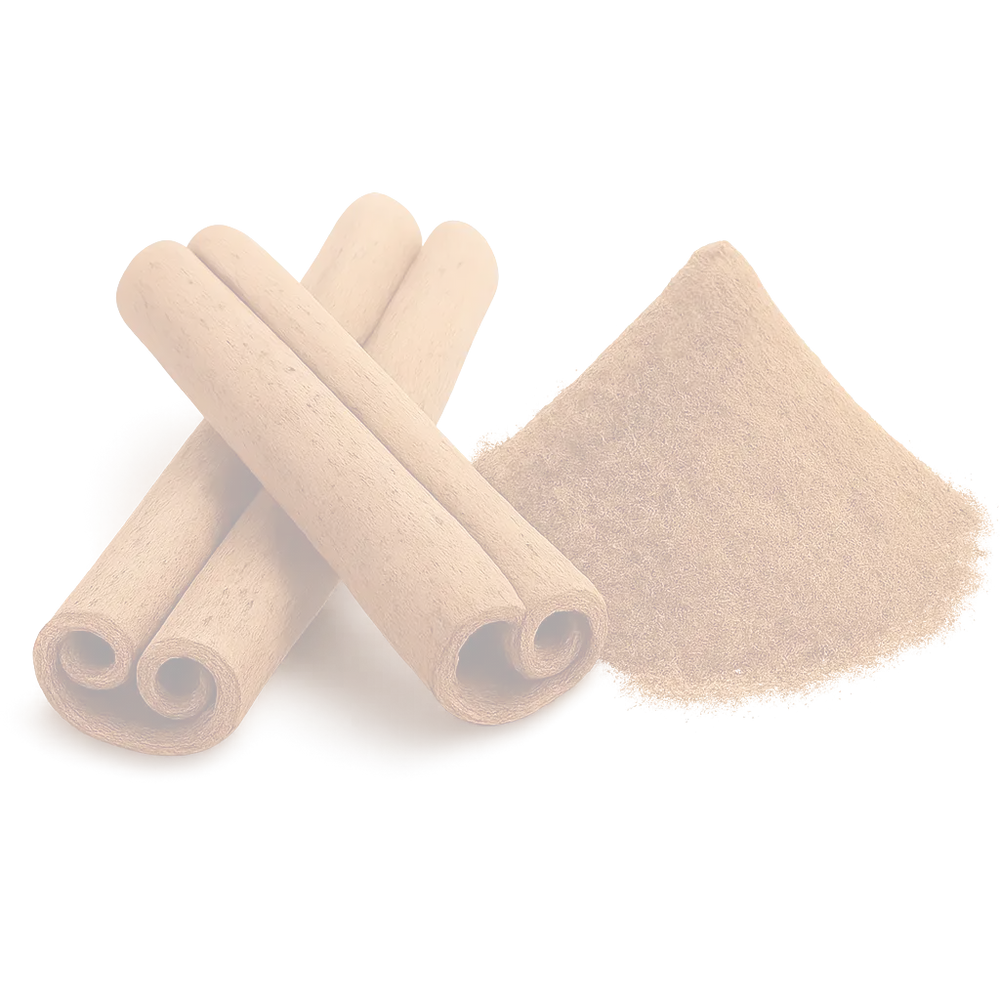 Canela ceylan en polvo y natural trasparent