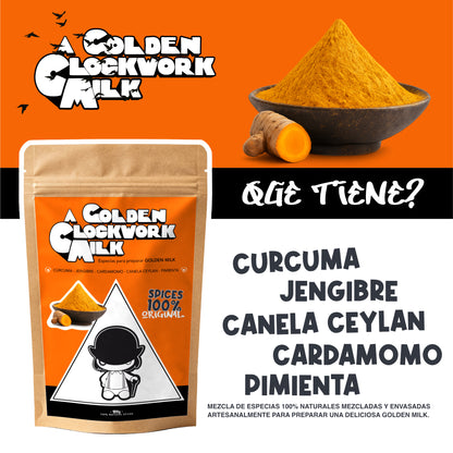 A Golden Clockwork Milk · Mezcla de especias para Golden Milk 120 g