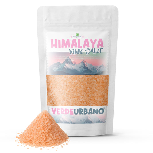 HIMALAYA PINK SALT | Sal Rosa del Himalaya (Khewra) | Sal de roca gruesa seca - 227 g. 8 oz.