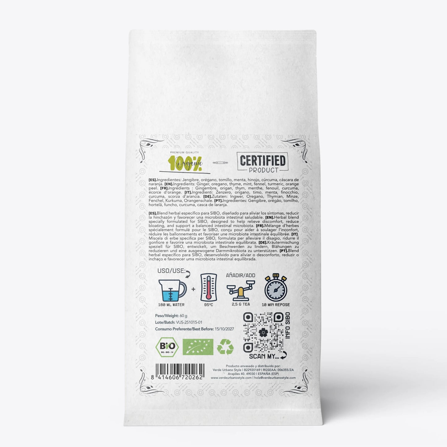 SIBO-21 | Tratamiento de choque para SIBO de 21 días | 100% NATURAL.