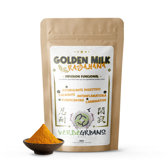GOLDEN MILK - LECHE DORADA "RASAYANA" | Infusión funcional 100% especias naturales