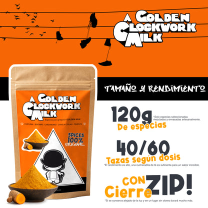 A Golden Clockwork Milk · Mezcla de especias para Golden Milk 120 g