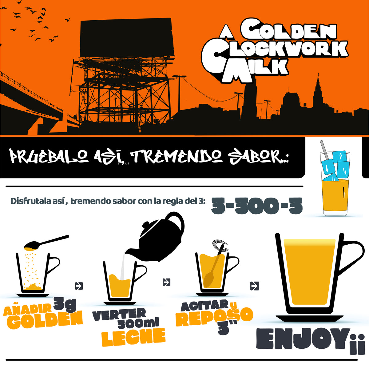 A Golden Clockwork Milk · Mezcla de especias para Golden Milk 120 g